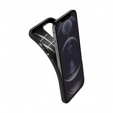 Чехол накладка Spigen TPU Liquid Air для iPhone 12 Pro Max Matte Black (ACS01617)