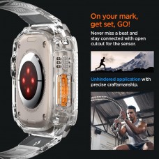 Ремешок TPU Spigen Rugged Armor Pro для Apple Watch Ultra Crystal Clear (ACS05461)