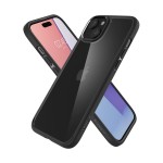 Чехол накладка Spigen TPU Ultra Hybrid для iPhone 15 Plus Matte Black (ACS06657)