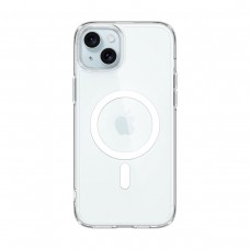 Чехол накладка Spigen TPU Ultra Hybrid MagSafe для iPhone 15 Plus White (ACS06660)