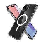 Чехол накладка Spigen TPU Ultra Hybrid MagSafe для iPhone 15 Plus White (ACS06660)