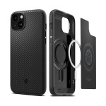 Чехол накладка Spigen PC Mag Armor MagSafe для iPhone 15 Plus Matte Black (ACS06671)