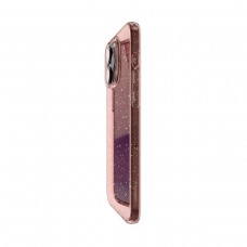 Чехол накладка Spigen TPU Liquid Crystal Glitter для iPhone 15 Pro Rose Quartz (ACS06702)