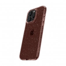 Чехол накладка Spigen TPU Liquid Crystal Glitter для iPhone 15 Pro Rose Quartz (ACS06702)