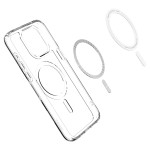 Чехол накладка Spigen Ultra Hybrid TPU MagSafe для Apple iPhone 15 Pro White (ACS06715)