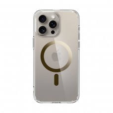 Чехол накладка Spigen TPU Ultra Hybrid MagSafe для iPhone 15 Pro Gold (ACS06718)