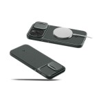 Чехол накладка Spigen PC Optik Armor MagSafe для iPhone 15 Pro Abyss Green (ACS06739)