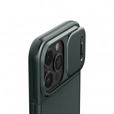 Чехол накладка Spigen PC Optik Armor MagSafe для iPhone 15 Pro Abyss Green (ACS06739)