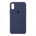 Чехол накладка TPU Armorstandart Silicone для iPhone XS X Midnight/Blue (ARM49545)