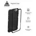 Чехол бампер Metal Armorstandart Magnetic Case 1 для iPhone XS Transparent/Red (ARM53388)