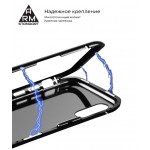 Чехол бампер Metal Armorstandart Magnetic Case 1 для iPhone XS Transparent/Red (ARM53388)