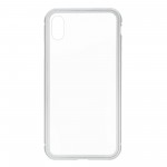 Чехол бампер Metal Armorstandart Magnetic Case 1 для iPhone XS Max Transparent/White (ARM53395)