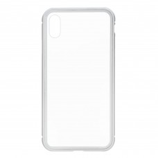 Чехол бампер Metal Armorstandart Magnetic Case 1 для iPhone XS Max Transparent/White (ARM53395)