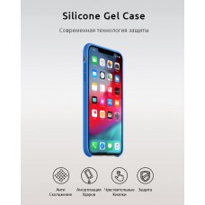 Чехол накладка TPU Armorstandart Silicone для iPhone XS Max Denim Blue (ARM54252)
