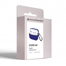 Чехол Armorstandart TPU Silicone для кейса наушников Apple Airpods Pro Royal Blue (ARM56074)