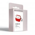 Чехол Armorstandart TPU Silicone для кейса наушников Apple Airpods Pro Red (ARM56075)