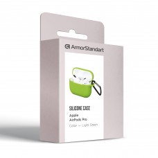 Чехол Armorstandart TPU Silicone для кейса наушников Apple Airpods Pro Light Green (ARM56084)