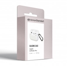 Чехол Armorstandart TPU Silicone для кейса наушников Apple Airpods Pro White (ARM56087)