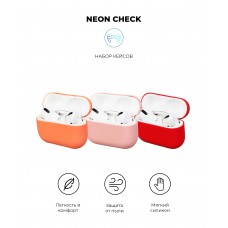 Чехол Armorstandart TPU Ultrathin для кейса наушников Airpods Pro (3шт) Neon/Check (ARM56812)