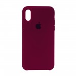 Чехол накладка TPU Armorstandart Silicone для iPhone XS X Marsala (ARM56946)