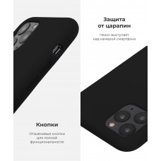 Чехол накладка TPU Armorstandart Solid Series для Apple iPhone 12 Mini Black (ARM57518)
