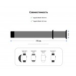 Ремешок ArmorStandart Nylon Band для Apple Watch 42 (Series 10)/41/40/38 Orange C (ARM57848)