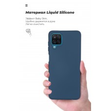 Чехол накладка TPU Armorstandart ICON для Samsung A12 M12 Nacho Dark Blue (ARM58226)
