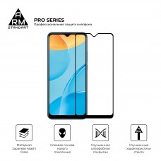 Защитное стекло Armorstandart Pro для OPPO A15 A15s Black (ARM58388)