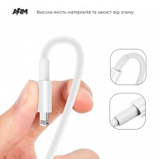 Кабель ArmorStandart AMQGJ2 Type-C-Lightning 3A 1m White (ARM58524)