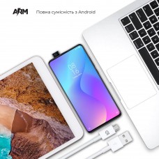 Кабель ArmorStandart AMD518 USB-MicroUSB 1m White (ARM58525)