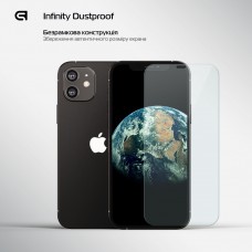 Защитное стекло Armorstandart Infinity Dustproof для Apple iPhone 12 Pro Max (ARM59209) Transparent