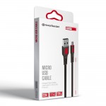 Кабель ArmorStandart AR15 USB-MicroUSB 2.4A 1m Black (ARM59535)