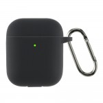 Чехол ArmorStandart TPU Ultrathin With Hook для кейса наушников Apple AirPods 2 Black (ARM59679)