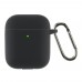 Чехол ArmorStandart TPU Ultrathin With Hook для кейса наушников Apple AirPods 2 Black (ARM59679)