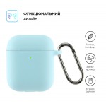 Чехол ArmorStandart TPU Ultrathin With Hook для кейса наушников Apple AirPods 2 Sky/Blue (ARM59692)