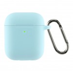 Чехол ArmorStandart TPU Ultrathin With Hook для кейса наушников Apple AirPods 2 Sky/Blue (ARM59692)