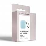 Чехол ArmorStandart TPU Ultrathin With Hook для кейса наушников Apple AirPods 2 Sky/Blue (ARM59692)