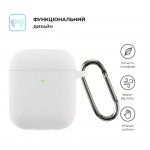 Чехол ArmorStandart TPU Ultrathin With Hook для кейса наушников Apple AirPods 2 White (ARM59695)