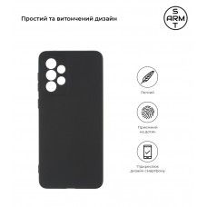 Чехол накладка TPU Armorstandart Matte Slim Fit для Samsung A33 5G (A336) Camera cover Black (ARM60888)