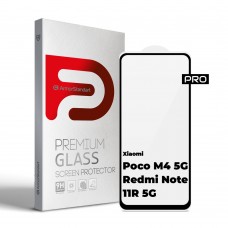 Защитное стекло Armorstandart Pro 3D для Xiaomi Poco M4 5G Black (ARM60943)