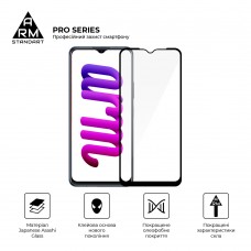 Защитное стекло ArmorStandart Pro для Vivo Y15s Black (ARM61009)