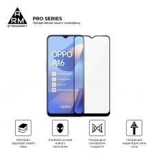 Защитное стекло ArmorStandart Pro для Oppo A16 / А54s Black (ARM61019)
