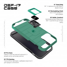 Чехол накладка TPU + PC Armorstandart DEF17 для Apple iPhone 13 Pro Max Military Green (ARM61343)