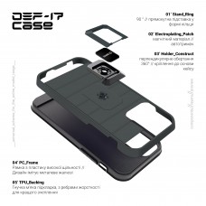 Чехол накладка TPU + PC Armorstandart DEF17 для Samsung A03 (A035) Black (ARM61350)