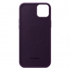Чехол накладка ArmorStandart FLAKE Leather для Apple iPhone 13 Dark Cherry (ARM61370)