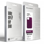 Чехол накладка ArmorStandart FLAKE Leather для Apple iPhone 13 Dark Cherry (ARM61370)