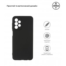 Чехол накладка TPU Armorstandart Matte Slim Fit для Samsung A23 4G (A235) A23 5G (A236) Camera cover Black (ARM61648)