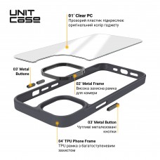Чехол накладка ArmorStandart TPU Unit для Apple iPhone 14 Pro Max Black (ARM62484)