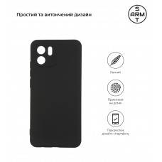 Чехол накладка TPU Armorstandart Matte Slim Fit для Xiaomi Redmi A1 Camera cover Black (ARM62827)