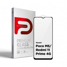 Защитное стекло ArmorStandart Full Glue для Xiaomi Poco M5 / Redmi 11 Prime 4G Black (ARM62957)